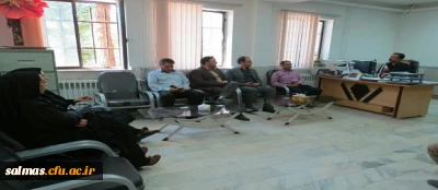 بازدید آقای دکتر حاجی زاده معاون امور جوانان جمعیت هلال احمر استان آذربایجان غربی از بخش های  مختلف مرکز آموزش عالی امام خمینی(ره) سلماس