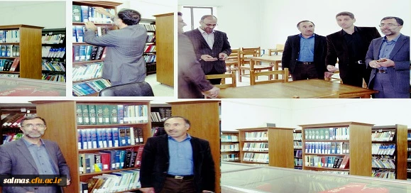 بازدید آقای مخانی سرپرست  محترم مرکز آموزش عالی امام خمینی(ره) سلماس از کتابخانه مرکز