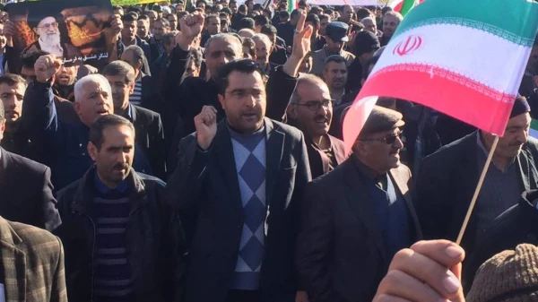 حضور اساتید و کارکنان واحد امام خمینی (ره) سلماس در تجمع اعتراض آمیز مردم سلماس در محکومیت حوادث اخیر