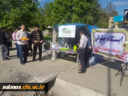 برپایی ایستگاه صلواتی به مناسبت نیمه ی شعبان