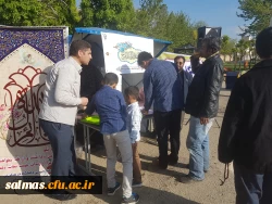 برپایی ایستگاه صلواتی به مناسبت نیمه ی شعبان