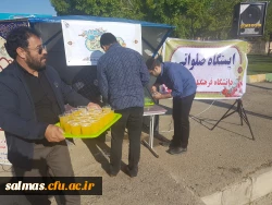 برپایی ایستگاه صلواتی به مناسبت نیمه ی شعبان