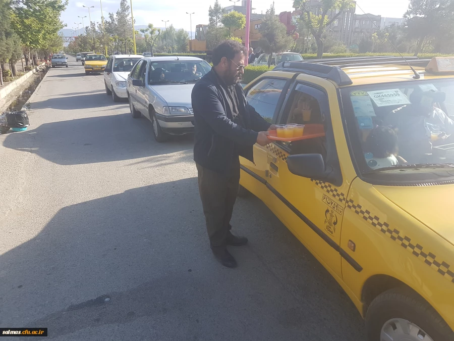 برپایی ایستگاه صلواتی به مناسبت نیمه ی شعبان