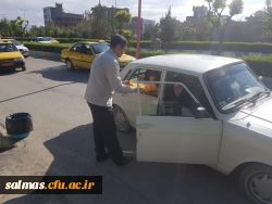 برپایی ایستگاه صلواتی به مناسبت نیمه ی شعبان