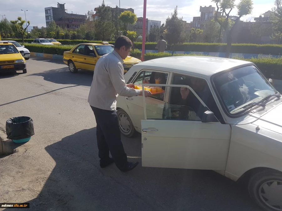 برپایی ایستگاه صلواتی به مناسبت نیمه ی شعبان