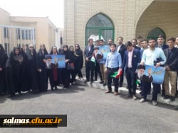 شرکت مدیریت امور پردیس های استانی به همراه اساتید ، کارکنان و دانشجویان پردیس های رجایی و علامه طباطبایی در نماز جمعه و راهپیمایی ضد استکباری