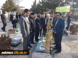 با حضور مسئولان،اساتید و کارکنان دانشگاه فرهنگیان واحد امام خمینی(ره) سلماس