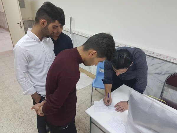 انجام معاینات سلامت دانشجویان مرکز امام خمینی(ره) سلماس