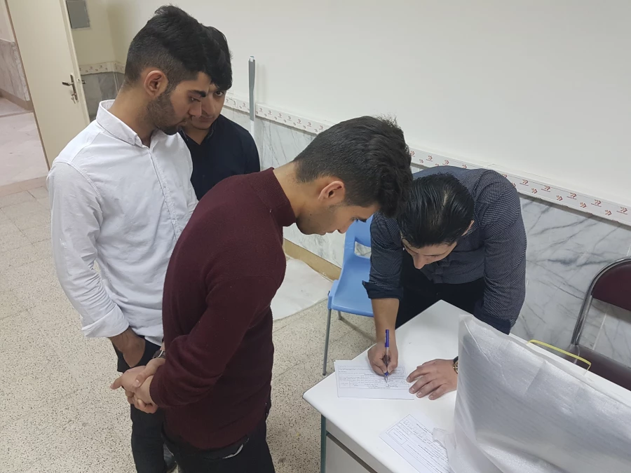 انجام معاینات سلامت دانشجویان مرکز امام خمینی(ره) سلماس