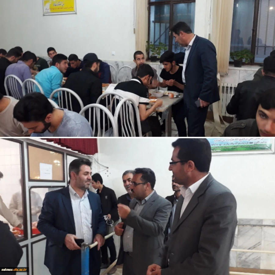 حضور سرزده آقای دکتر علی محمودلو مدیر امور پردیس های استان در واحد امام خمینی (ره) سلماس