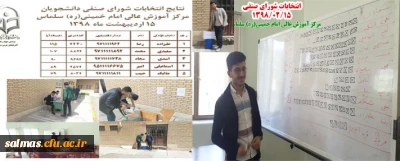 گزارش انتخابات شورای صنفی دانشجویان مرکزآموزش عالی امام خمینی(ره) سلماس