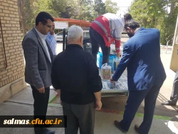 جمع آوری کمک های نقدی و غیر نقدی اساتید، کارکنان و دانشجویان دانشگاه فرهنگیان سلماس جهت ارسال به مناطق سیل زده