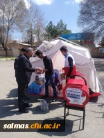 جمع آوری کمک های نقدی و غیر نقدی اساتید، کارکنان و دانشجویان دانشگاه فرهنگیان سلماس جهت ارسال به مناطق سیل زده