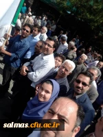 حضور پرشور مسئولین، اساتید،کارکنان مرکز امام خمینی(ره) سلماس در راهپیمایی روز جهانی قدس