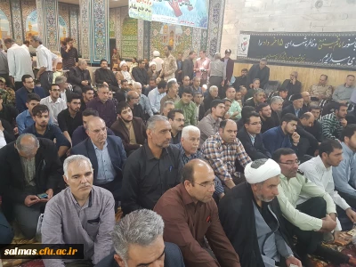 حضور اساتید و کارکنان دانشگاه فرهنگیان در مراسم سالگرد ارتحال ملکوتی حضرت امام خمینی(ره) و قیام خونین 15 خرداد در مسجد مبارکه جامع شهرستان سلماس