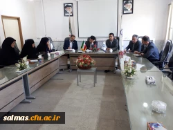 حضور معاونت محترم آموزشی و تحصیلات تکمیلی دانشگاه فرهنگیان در مرکز آموزش عالی امام خمینی (ره) سلماس