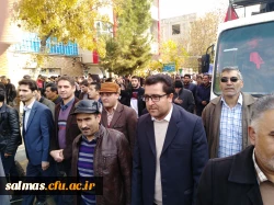 حضور اساتید و کارکنان دانشگاه فرهنگیان سلماس در راهپیمایی امنیت و اقتدار 
