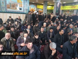 حضور کارکنان مرکز امام خمینی(ره) سلماس در مراسم گرامیداشت شهادت سردار  سپهبد حاج قاسم سلیمانی 