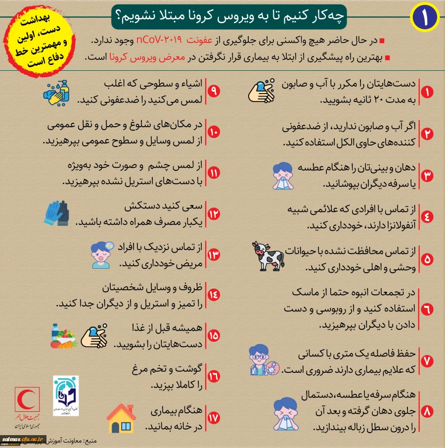 روش های پیشگیری از بیماری کرونا