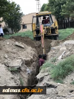 آغاز عملیات اجرایی اتصال مرکز آموزش عالی امام خمینی(ره) سلماس به شبکه فاضلاب شهری