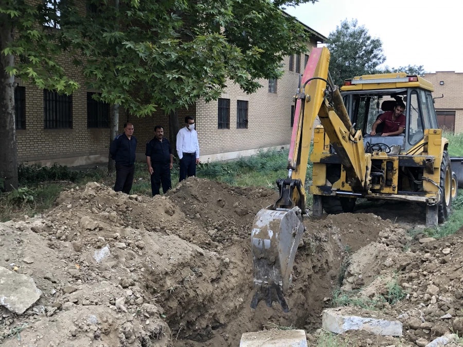 آغاز عملیات اجرایی اتصال مرکز آموزش عالی امام خمینی(ره) سلماس به شبکه فاضلاب شهری