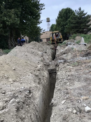 آغاز عملیات اجرایی اتصال مرکز آموزش عالی امام خمینی(ره) سلماس به شبکه فاضلاب شهری