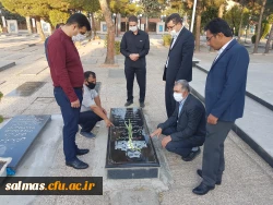 تجدید میثاق کارکنان دانشگاه فرهنگیان واحد امام خمینی(ره) سلماس با شهدا