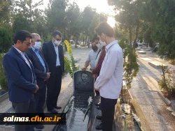 تجدید میثاق کارکنان دانشگاه فرهنگیان واحد امام خمینی(ره) سلماس با شهدا